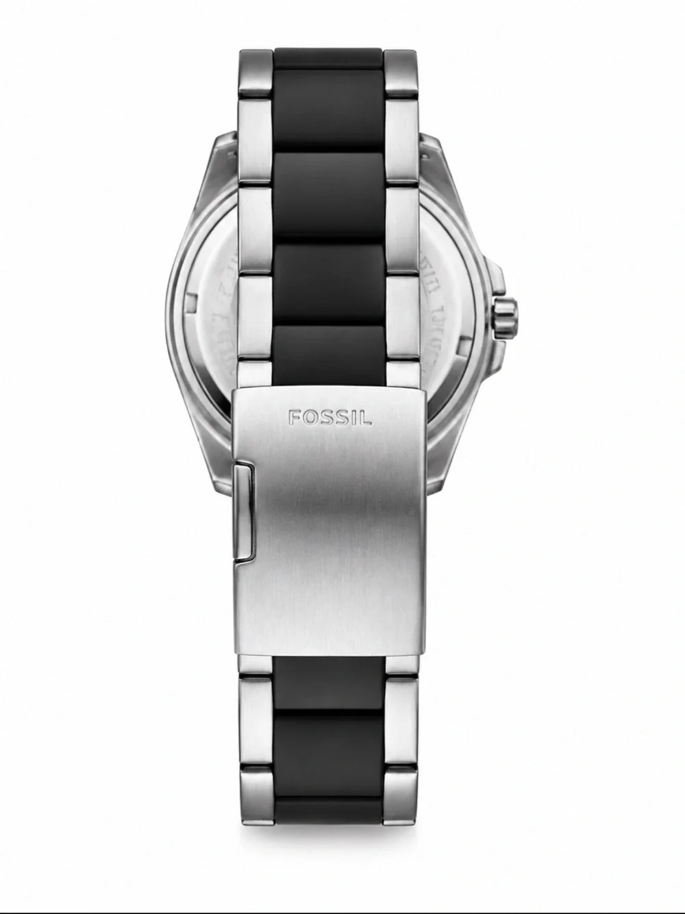 Fossil Blue BQ9284 Men’s Red Dial Two Tone Stainless Steel Watch 100M